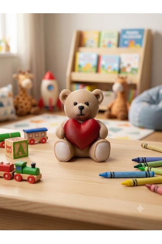 El Yapımı 3d Baskı Teddy Ayıcık Üçlüsü -