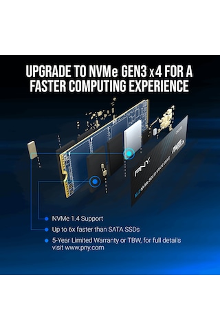 Pny Cs2230 2tb 3300/2600 Nvme Pcıe M.2 Ssd M280cs2230-2tb-rb
