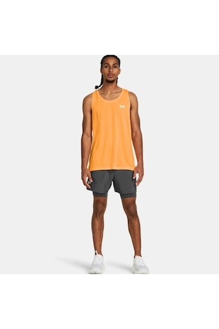 Under Armour Launch 5 2-ın-1 Erkek Şort 1382640-025 Gri