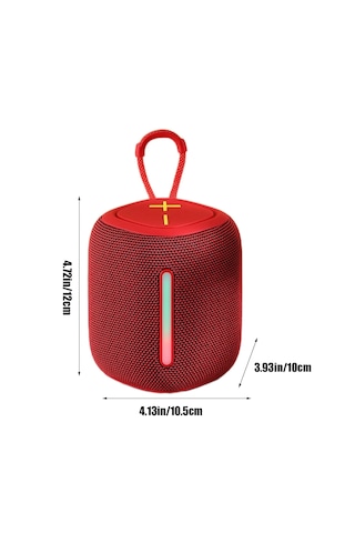 Hobimtek S06 Rgb Işıklı Kumaş Sd/aux Taşınabilir Şarjlı Bluetooth Hoparlör