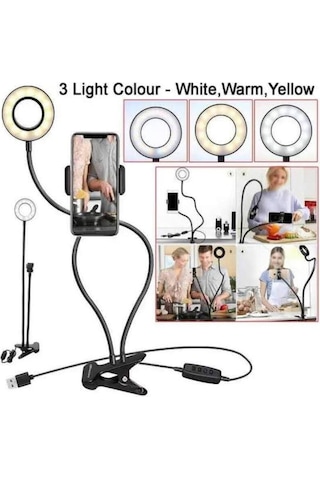 Led Ring Light Youtuber Light Stüdyo Işığı Akrobat Selfie Led Masa Lambası