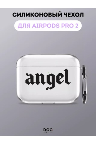 Designoncase Aipods Uyumlu Pro/Aipods Uyumlu Pro 2 İçin Angel Baskılı Kılıf 216469697 Beyaz