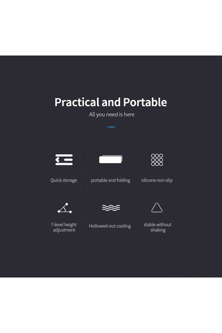 Padalink 11-17 İnç Laptop Ve Tablet İçin 6 Seviye Yükseklik Ayarlı Katlanabilir Isıtma Ve Ofis Masaüstü İçin Yükseltici Tutucu - Pembe