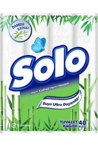 Solo Bambu Katkılı Tuvalet Kağıdı 40 Rulo