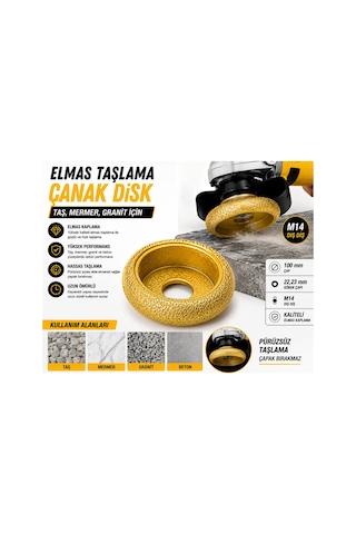 Senbang 100 Mm Elmas Taşlama Çanak Disk M14 Diş Diş Elmas Kaplama Granit Mermer Beton Taş Taşlama Diski Model1