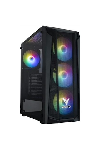 Vento VG15FE 650W Mid Tower Oyuncu Bilgisayar Kasası Siyah