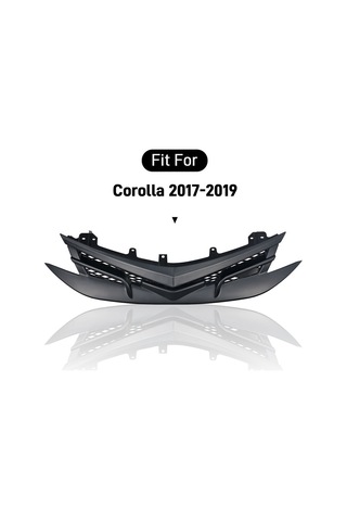 Toyota Corolla Uyumlu Ön Panjur Altis Trd Ön Izgara Parlak Siyah Spor Tipi