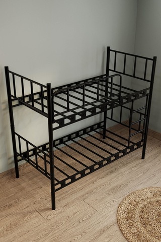 Argimo Zambak Metal Ranza Ve Karyola Siyah 90 X 190