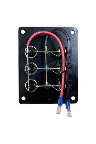 3 Anahtar Dikey Switch Panel - Sigorta Paneli - Tekne Karavan
