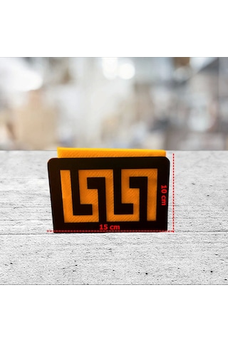 Glare Peçetelik Motif Mat Siyah Çok Renkli