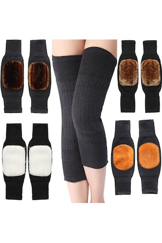 Sıcak Kış Dizlik Soğuk Geçirmez Kalınlaşmak Diz Kol Diz Koruma Koruyucu Yün Dizlik Kadın Erkek