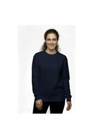 Lyvean Bisiklet Yaka 3 İplik Penye Sweatshirt Lacivert