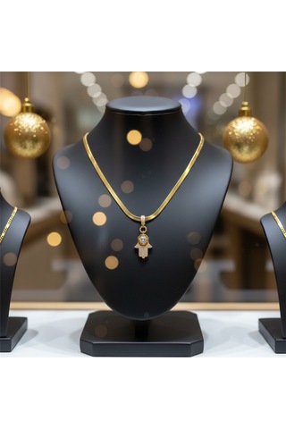 Lumen Hamsa Kolye Çok Renkli
