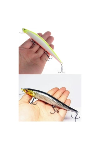 2li set rapala lures suni yapay yemSarı-Gümüş12g.23g