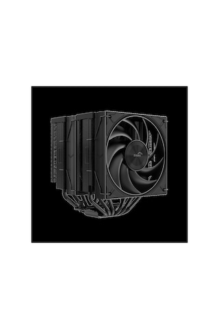 Sama A60b Black 2x120mm Mono Fan Kule Tipi Hava Soğutma 6 Adet Gelişmiş Siyah Kaplamalı Bakır Isı Bo