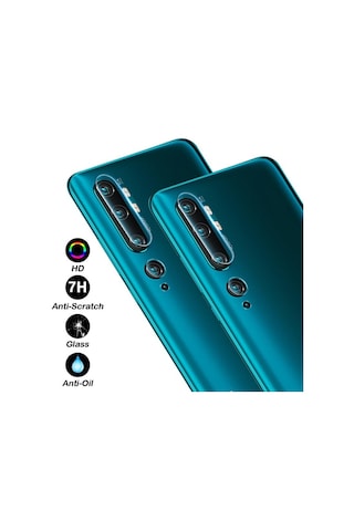 Xiaomi Mi Note 10 Kamera Lens Koruyucu Nano Cam