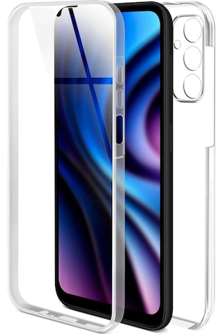 Samsung Galaxy Uyumlu M34 Kılıf 360 Şeffaf Ön Arka Korumalı Şeffaf Silikon