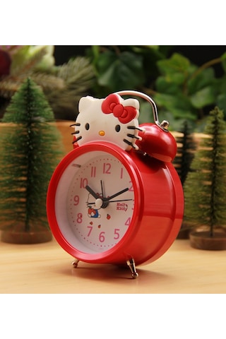 Hello Kitty Masa Saati & Çalar Saat - Kırmızı Diğer