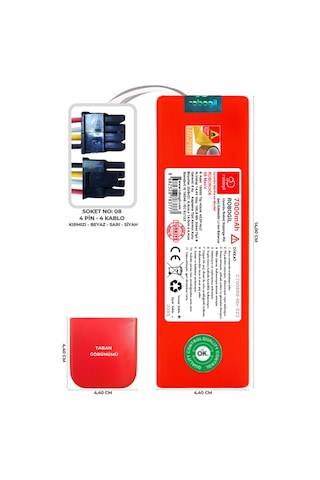 Roborock S6 Maxv 7000mah Uyumlu Robot Süpürge Pili C7008rb-rbr-023