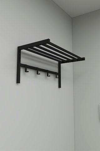 Bofigo Metal Duvar Askısı Metal Askılık Elbise Askılığı Siyah