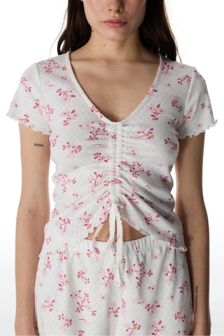 Penti Pembe Blossom Pointel Tişört Pijama Üstü