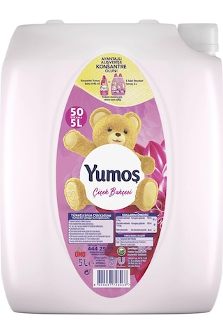 Yumoş Çamaşır Yumuşatıcısı 5 Lt Bahar Ve Çiçek Bahçesi 2 Li 2'li Set