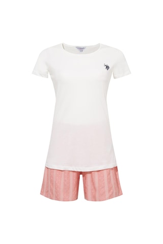 U.s. Polo Assn. Kadın 206 Ekru Şort Takım Açık Pembe