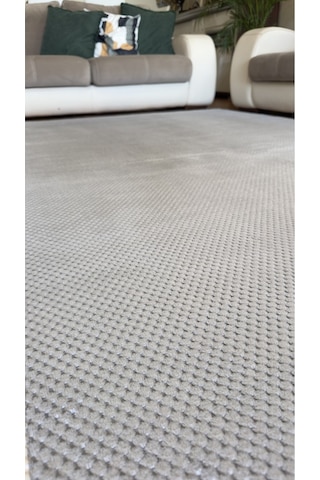Elvey Home Gri Kaymaz Jel Taban Soft Yıkanabilir Kesme Özel Ölçü Tozsuz Antialerjik Antre Koridor Halı Yolluk Gri