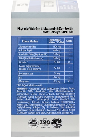 Phytodef Odeflex Glukozamin Kondroitin Msm Tip2 Kolajen 60 Tablet