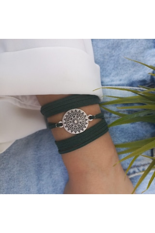 Antik Wrap Bileklik Haki