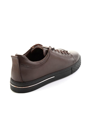 Bambi Kahve Antik Hakiki Deri Erkek Sneaker E01610196541