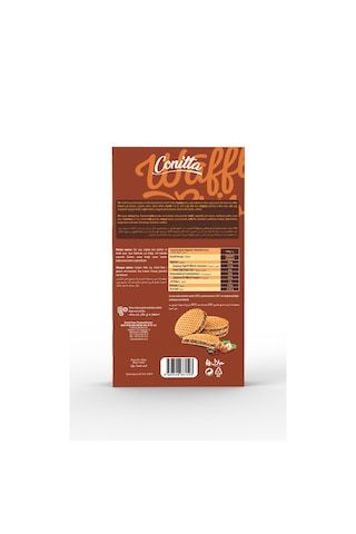 Conitta Waffle Crisps Fındık Kremalı Ve Sütlü Çikolatalı Çıtır Gofret 100 Gr. 1 Paket