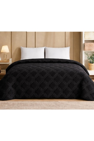 Özdilek Trendy Embosçift Kiş.battaniye 220x240 -artdeco Jet Black Siyah