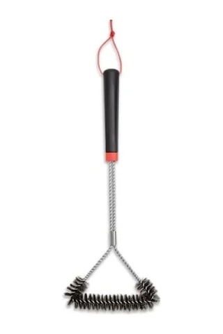 Üç Taraflı Dayanıklı Izgara Fırçası - 46 Cm