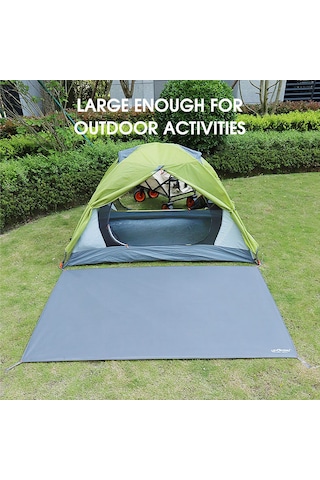 Neevoyu 210d Oxford Kumaş Çadır Altı Döşeme, Su Geçirmez Nem Engelleme, Dayanıklı, 1-2 Kişilik Dörtgen S Boy, Toplama Çantası Ve Çivi İle 210x100 Cm Çok Renkli