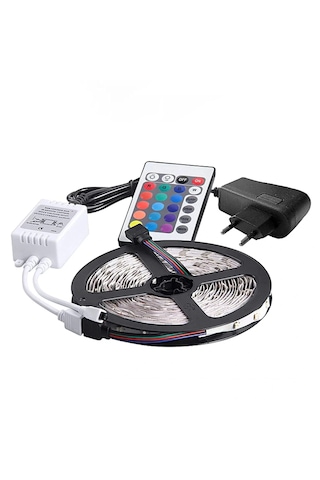 Atek Led Işık 5 Metre Şerit Led Rgb Işıklı Çok Renkli