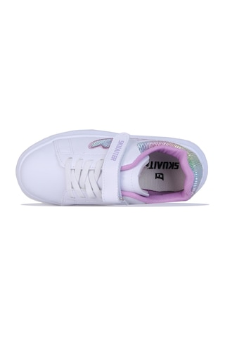 Skuaiter Skuaıter 011 Byz-lila Kız Çocuk Sneaker Spor Ayakkabı Beyaz