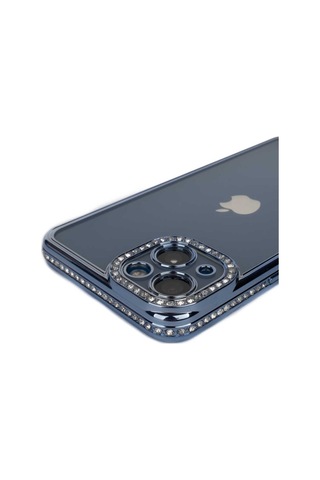 Apple Uyumlu iPhone 13 Kılıf Kamera Korumalı Taşlı Zore Mina Kapak (551720938)