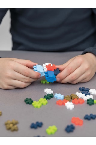 Plus - Plus Minecraft Temalı Learn To Build Spinning Tops Renkli Topaçlar Lego Yapı Oyuncağı