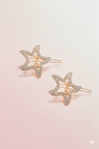 Love Modelli Metal Toka, Metal Klipsli Love Toka 2 Adet Altın