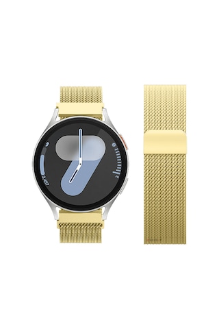 Samsung Galaxy Watch 4 5 6 7 Seri 40 42 43 44 46 47mm Uyumlu Manyetik Milanese Loop Metal Kordon