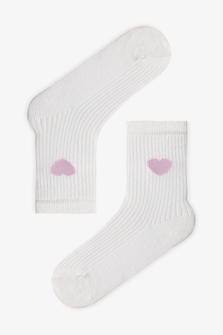 Penti Kız Çocuk Colored Hearts 4'lü Tenis Soket Çorap