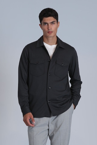 Lufian Cameron Erkek Basic Gömlek Slim Fit Haki Haki 112010655100630 Haki