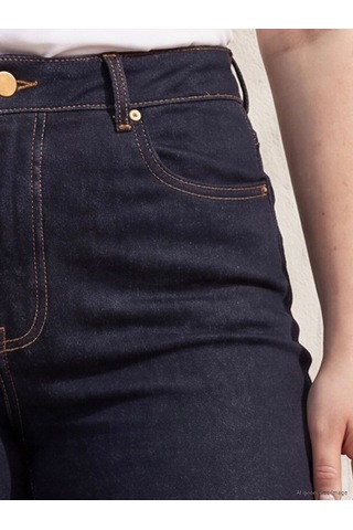 Lcwaıkıkı Curve Lacivert Büyük Beden Slim Mom Kadın Jean Pantolon