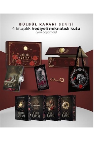 Bülbül Kapanı Serisi Hediyeli Yan Boyamalı Mıknatıslı Kutu /...