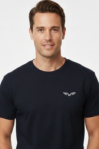 White Whale Silver Icon Men S T-shirt Siyah