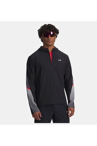 Under Armour Ua Velociti Storm Hooded Erkek Eşofman Üstü 6005900-001 Siyah
