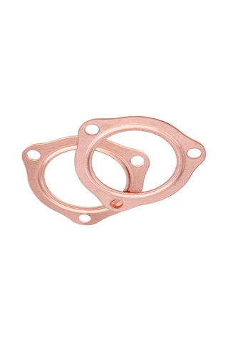 Konesam 2 Adet Bakır Üretimli 2.5 İnç 63,5 Mm Üç Delikli Exhaust Manifold Araba Fitting Pervanesi - Dayanıklı, Yeniden Kullanılabilir, Montaj Kolay