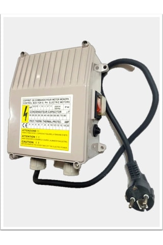 1 Hp 220v Monofaze Dalgıç Pompa Çalıştırma Ve Koruma Panosu - Fişli 1 Hp 220v Monofaze Dalgıç Pompa Çalıştırma Ve Koruma Panosu - Fişli