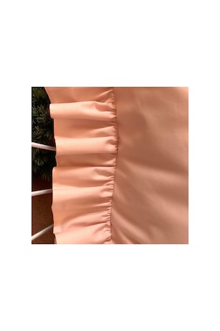 Fırfırlı Yastık Kılıfı Tek Kişilik 50x70 Cm 1 Adet %100 Doğal Pamuk 18 Farklı Renk Seçeneği Somon
